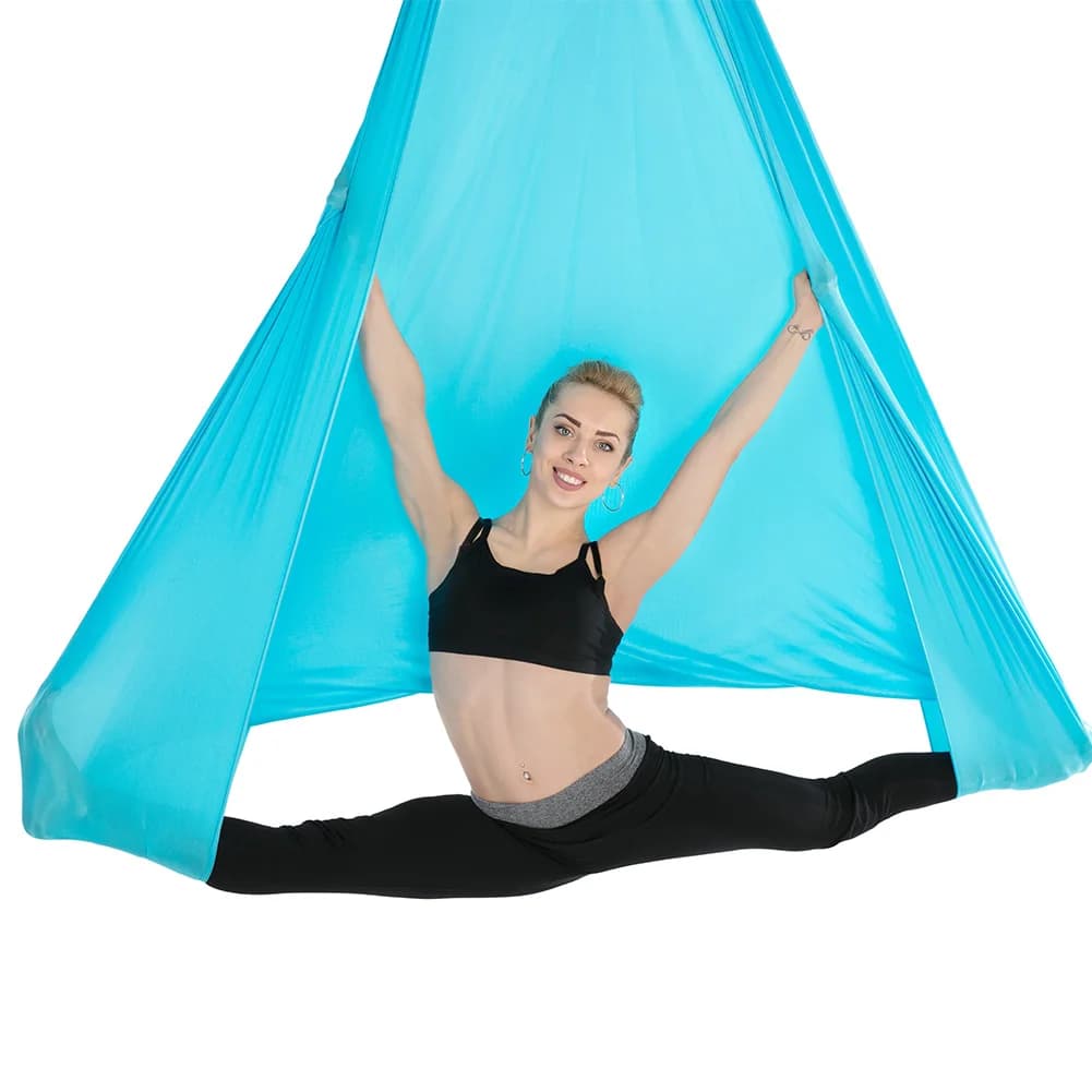 7M * 2.8M Yoga hamac tissu Fitness Yoga Stretch Anti-gravité balançoire fronde