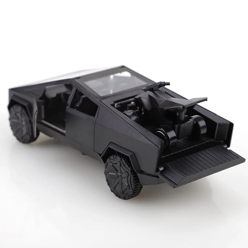 (Bagagé) Collection de voitures à tirer CyberTruck en alliage 1:36 pour garçons et enfants, une gran