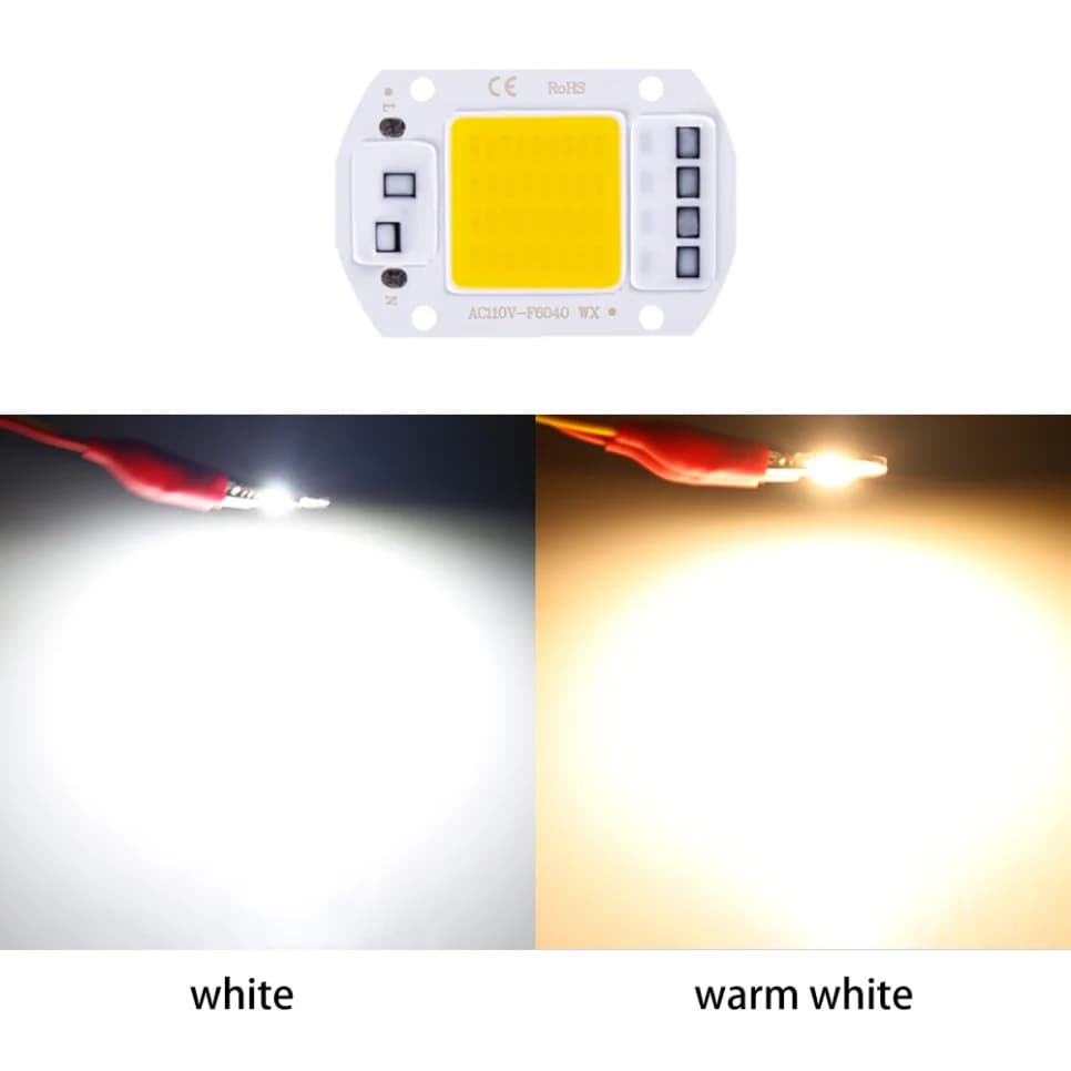 Puce de lampe LED COB, pas besoin de pilote, perles de lampe LED pour budgétaire, spectre complet, b