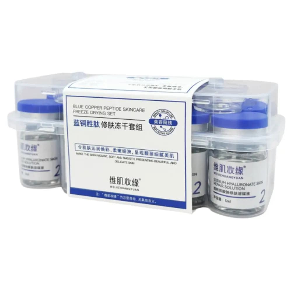 Poudre lyophilisée de peptide de cuivre GHK-Cu, pureté 99 %, anti-âge, atténue les ridules, améliore
