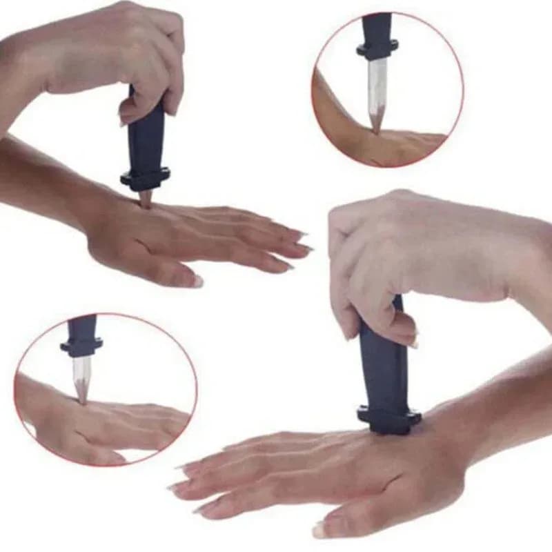 Couteau de farces rétractable-accessoire de comédie en plastique inoffensif pour adultes et enfants,