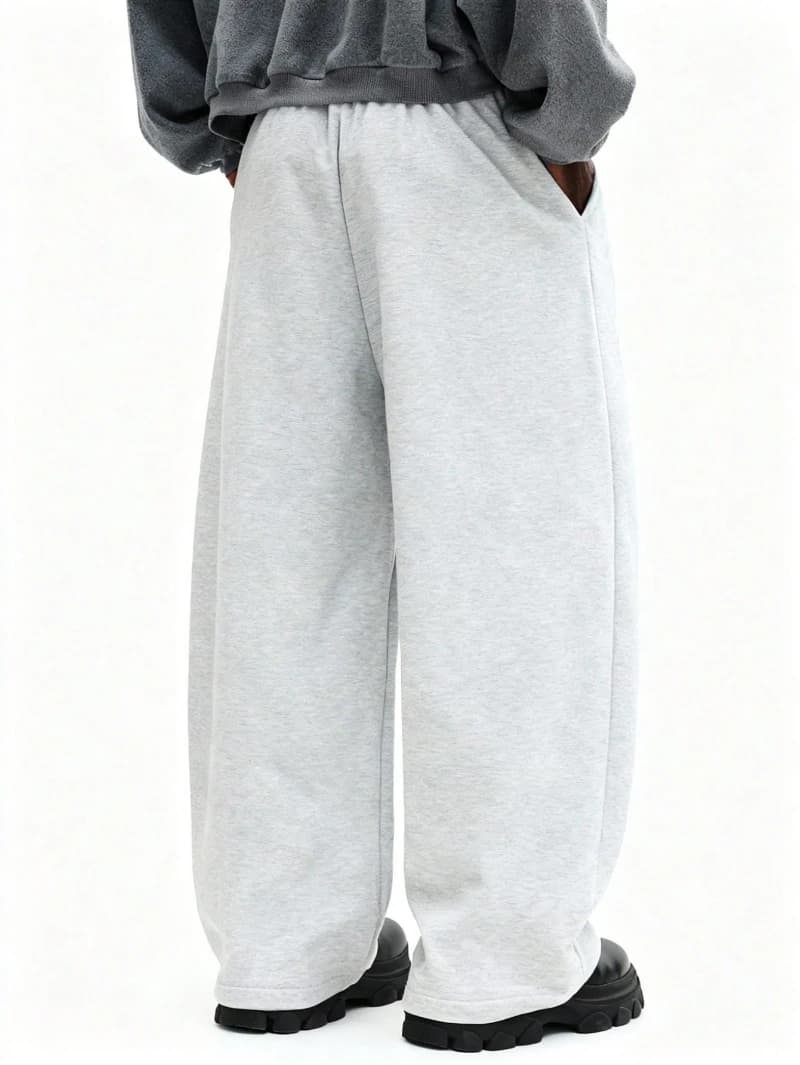 Pantalon de survêtement décontracté avec cordon de serrage, jogging chiné, pantalon de salon décontr