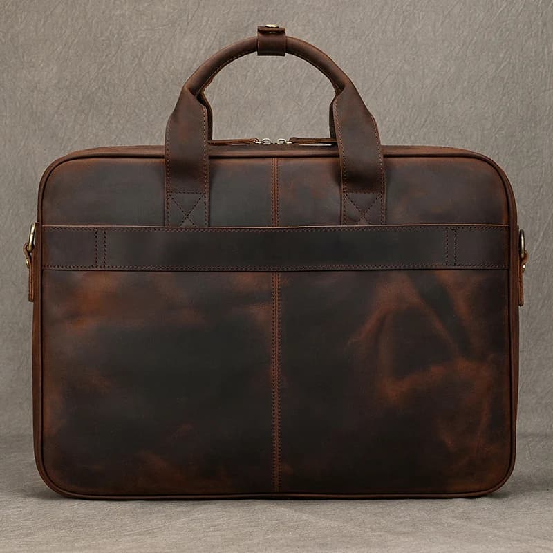 Étui à Bombes en Cuir group pour Homme, Sac d'Ordinateur, 14 15.6 Pouces, PC, Médecin, Avocat, Busin