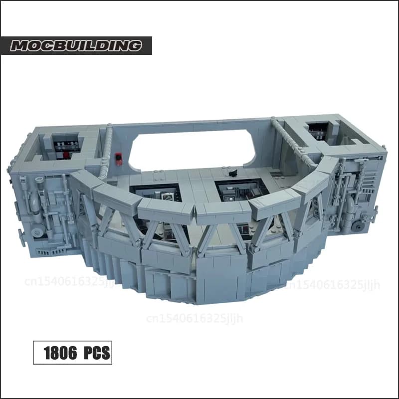 Destroyer Movie Scene Command Bridge décennie s de construction MOC, Diorama Technology Bricks, DIY 