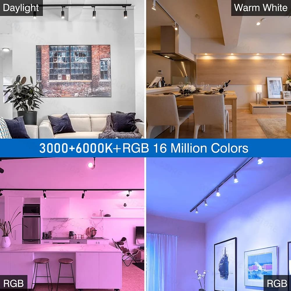 ZigBee GU10 WiFi ampoule LED intelligente RGB W + C 5W lampes à intensité variable EWelink APP contr