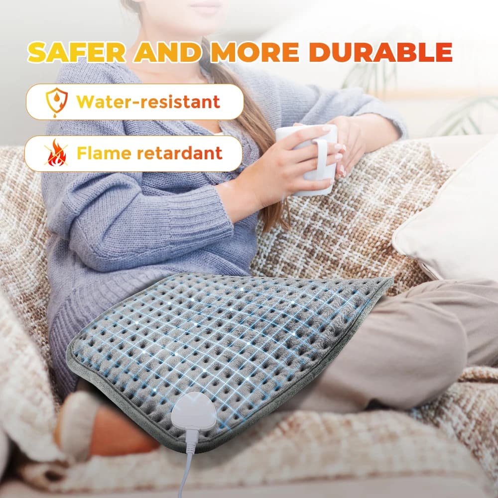 Couverture chauffante électrique 58x29CM, tapis chauffant, feuille électrique pour lit, canapé, couv