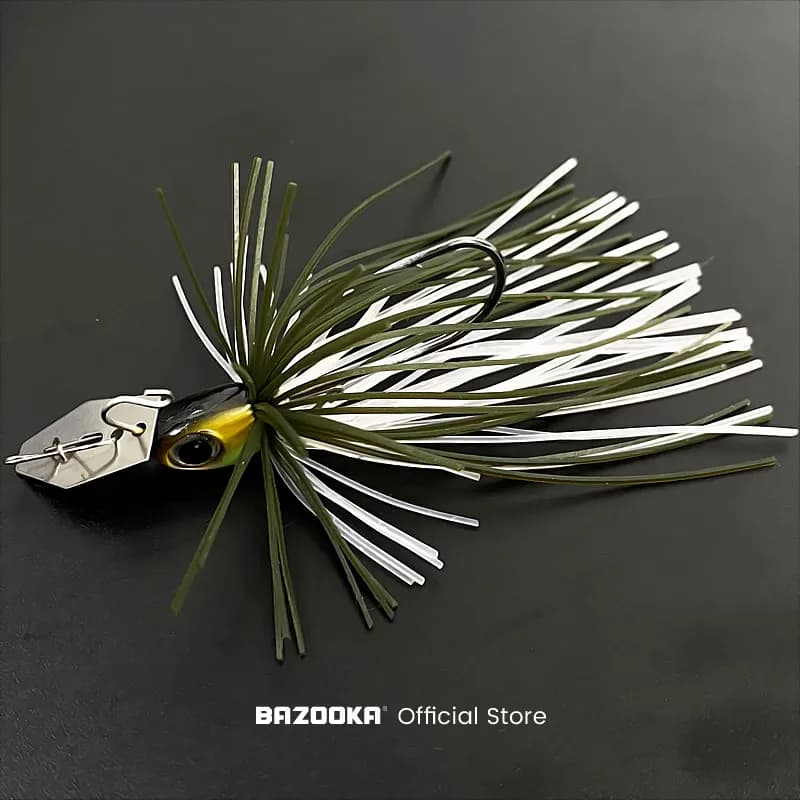 Bazooka fil appât Spinnerbait pêche leurre ensemble Spinner métal crochet cuillère Wobblers bar arti