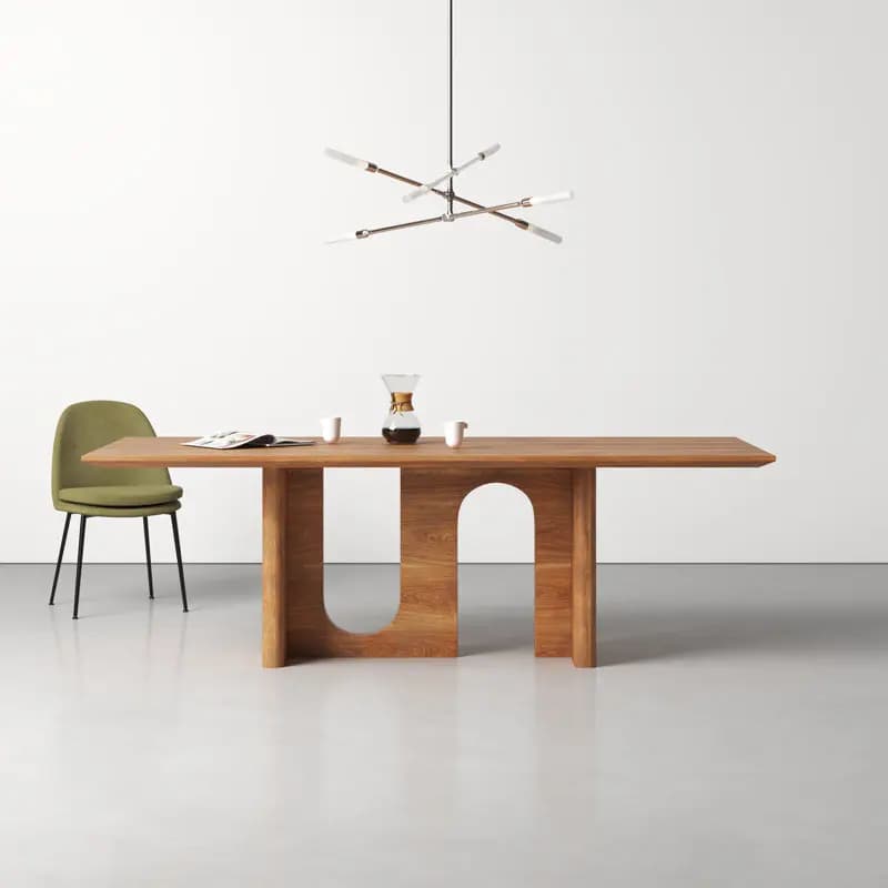 Table à manger rectangulaire pour salon, Design De luxe moderne, Table à manger Mobile nordique, meu