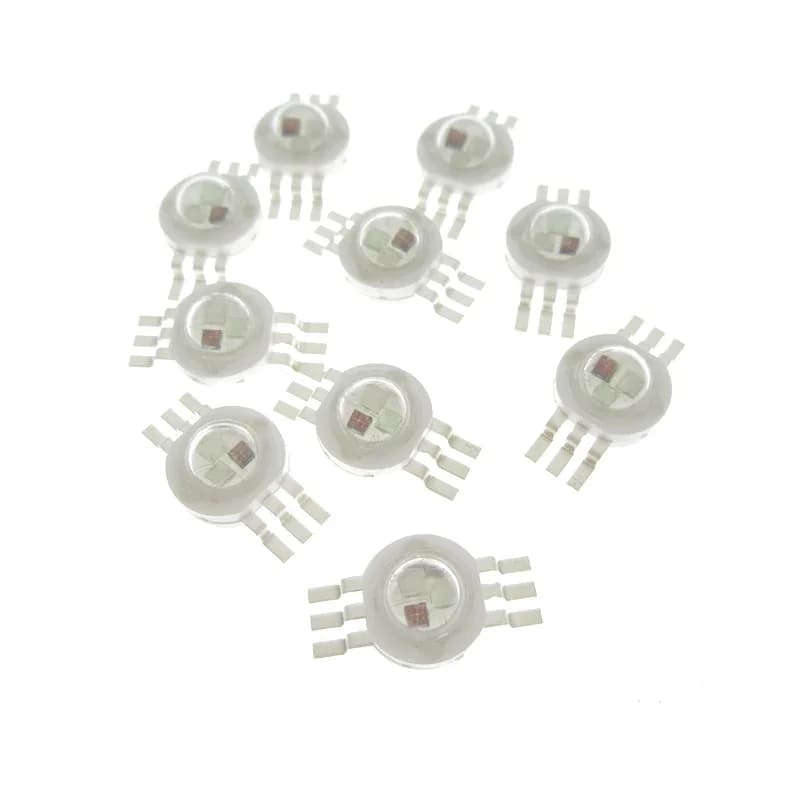 Puce LED COB colorée pour scène, RVB, RGBW, RGBWY, RGBWYV, 3W, 4W, 6W, 8 W, 9W, 10W, 12W, 15W, 18 W,