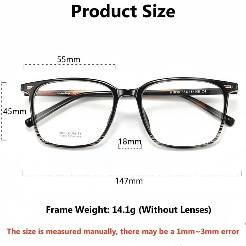 YIMARUILI haut de gamme rétro ovale hommes lunettes ultra-léger mode TR90 grande taille optique Pres