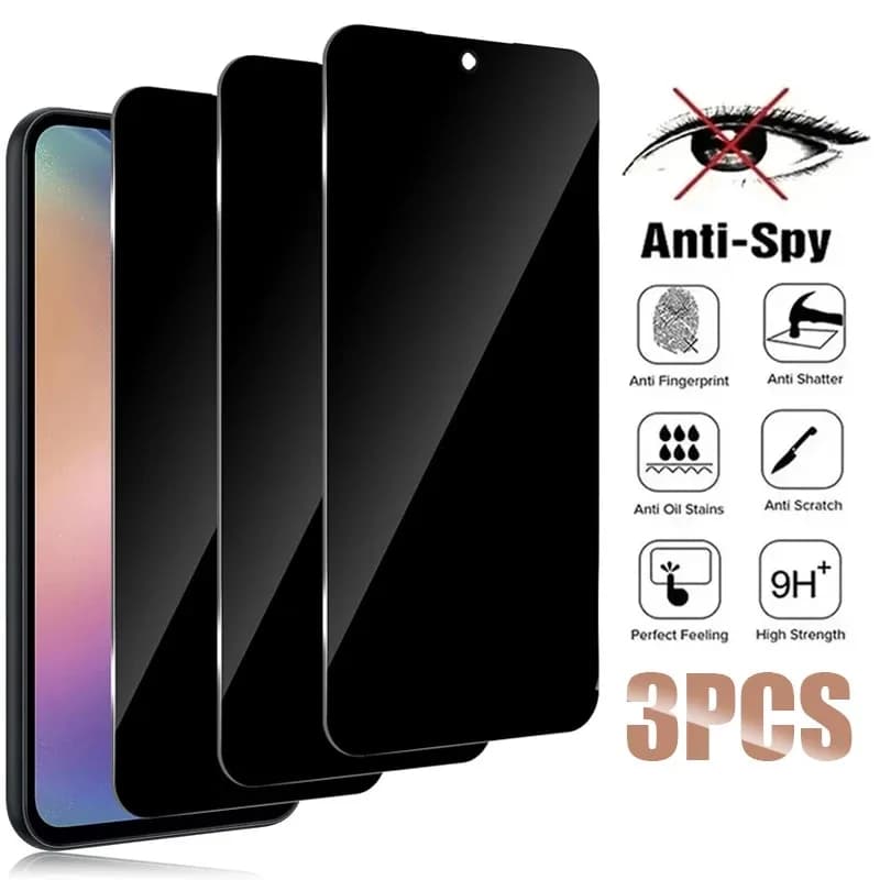 Verre trempé Anti-peep Anti-espion, 3 pièces, pour Tecno pova 7 Ultra 7 4G 6 Neo 5G 6 Pro 5 4 Pro GO