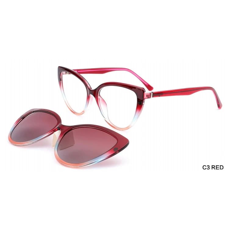 Ceofy acétate hommes femmes mode myopie lunettes cadre rétro polarisé soleil pince aimant optique lu