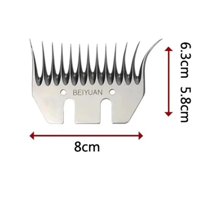Lame de rechange pour ciseaux à dents incurvées pour moutons Oster, Lister, Heiniger, poignées amovi