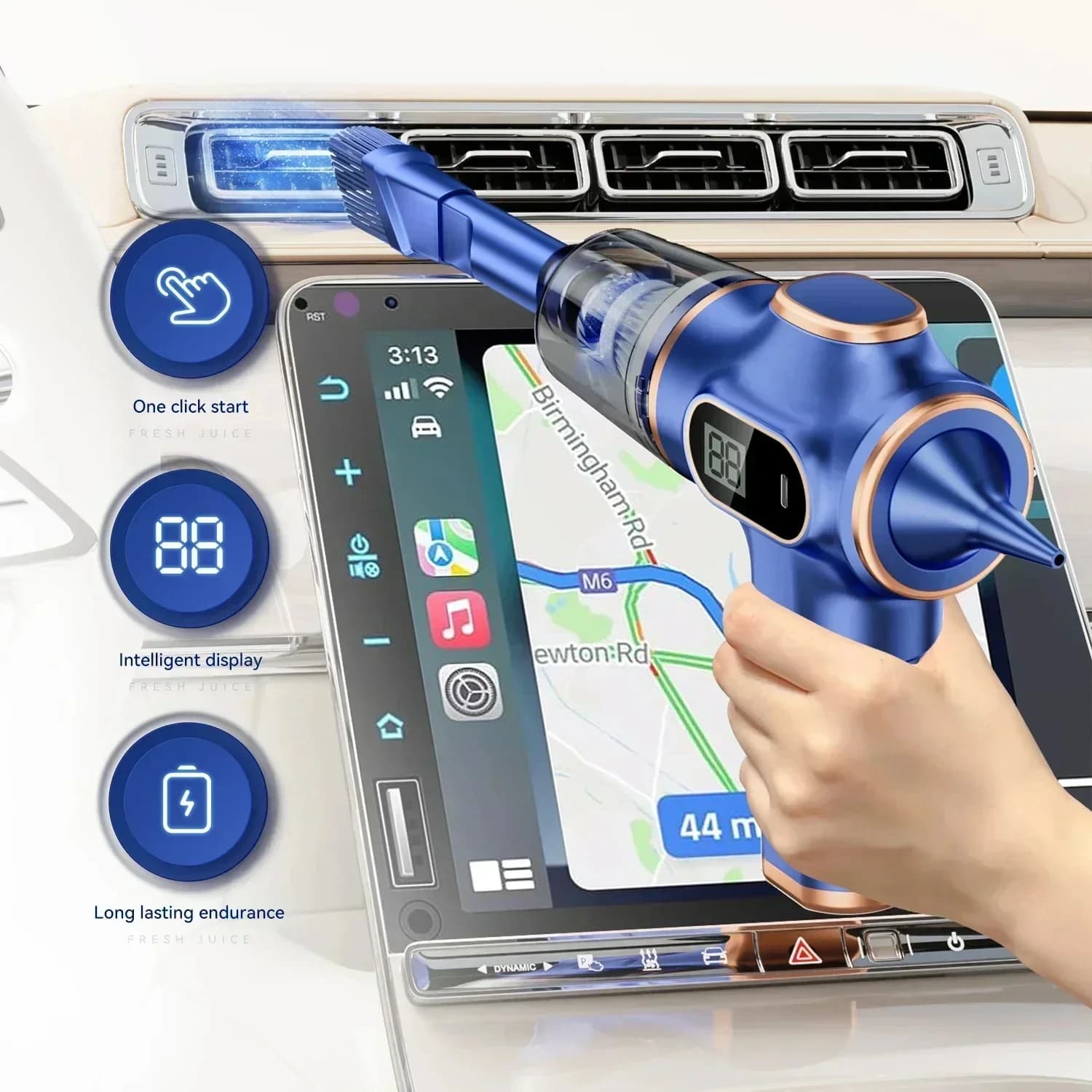 Xiaomi Aspirateur à main sans fil 9500000Pa Nettoyage portable sans fil Utilisation polyvalente à la
