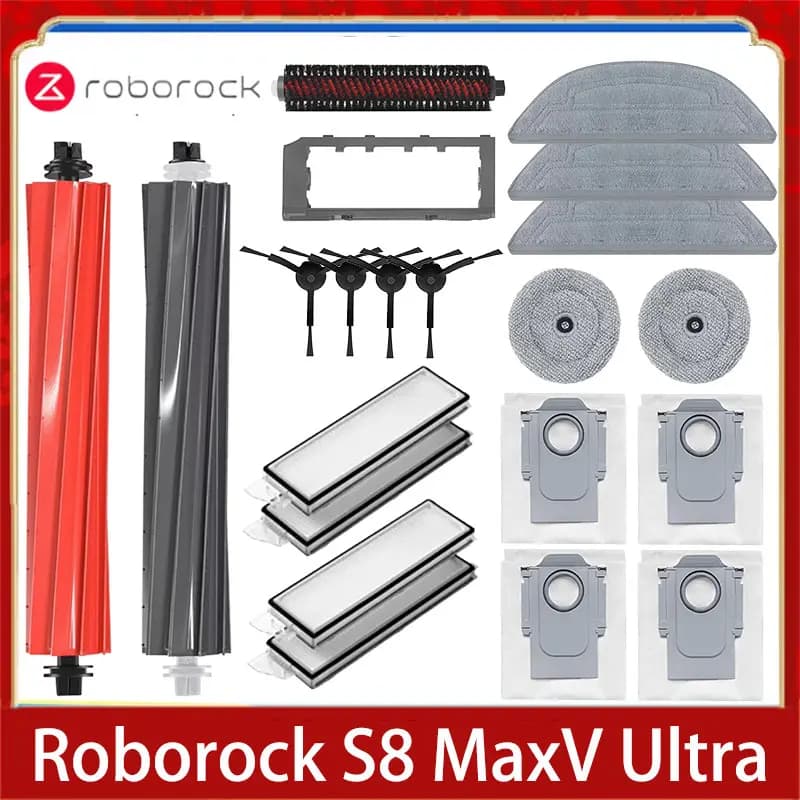 Roborock S8 MaxV Ultra accessoires Robot aspirateur brosse latérale principale filtre Hepa vadrouill
