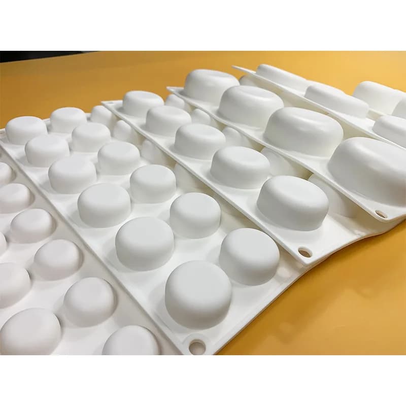 Mousse à gâteau plat et rond en Silicone, 7 Options, moule à savon, bricolage, chocolat, Dessert, Pu