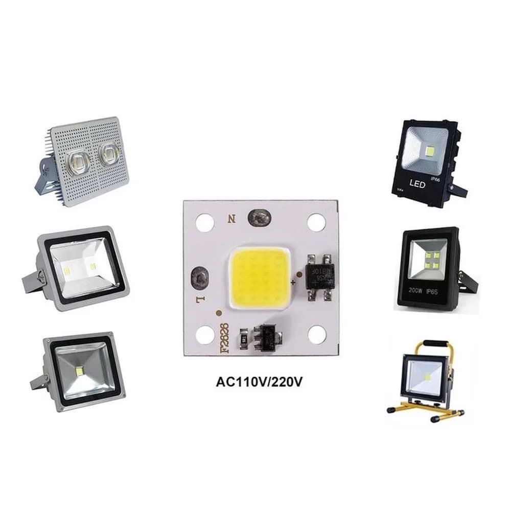 1/PCS Puce COB 10W 20W 30W 50W 220V LED IC intelligent pas besoin de pilote 3W 5W 7W 9W LED ampoule 