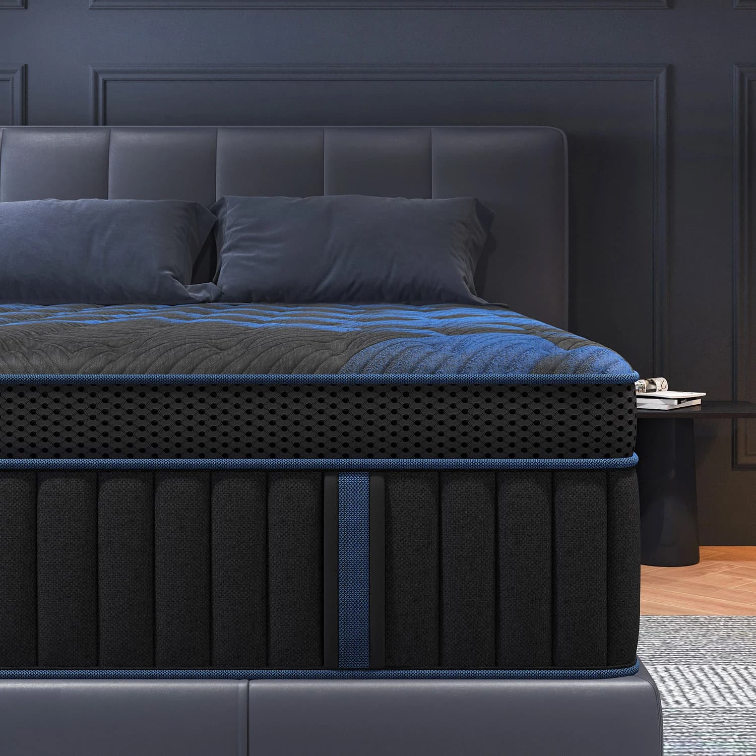 Matelas hybride à ressorts ensachés en mousse à mémoire de forme Gel de 12 pouces, matelas de lit do