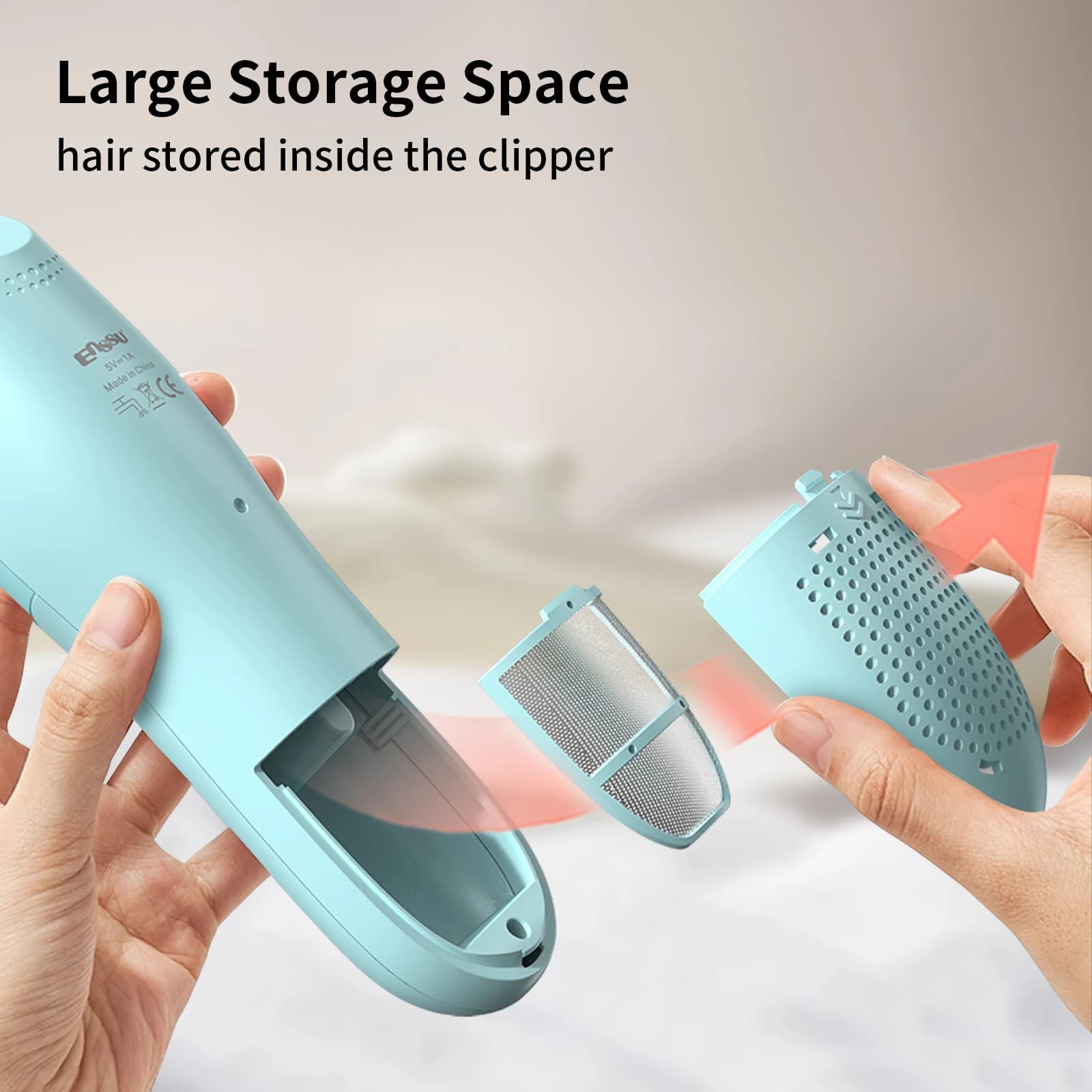 Tondeuses à cheveux sous vide pour enfants et hommes, Machine de coupe de cheveux sans fil Rechargea
