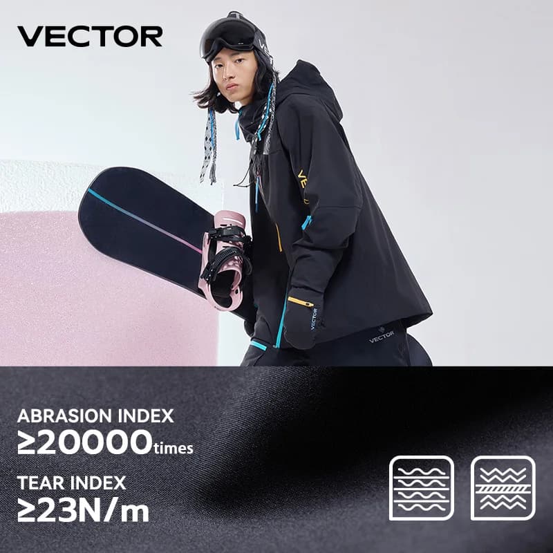 VECTOR-Haut de ski en coton pour hommes et femmes, imperméable et durable, chaud 506, double planche