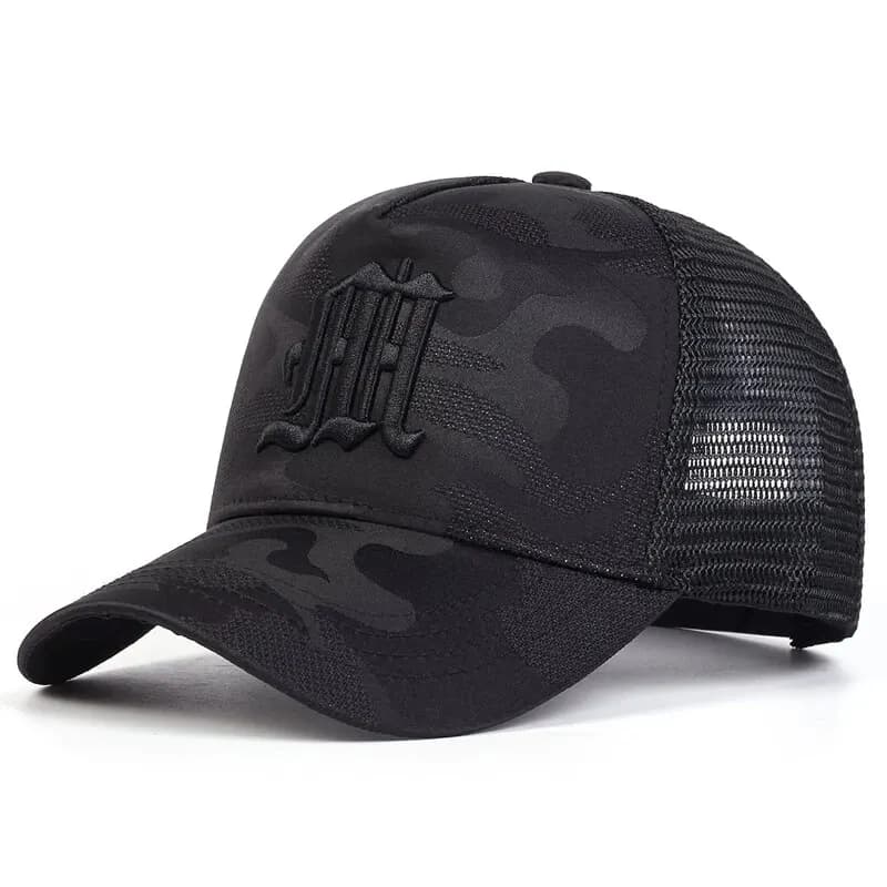 Casquettes en filet de baseball brodées CamSolomon, chapeaux décontractés réglables, chapeau de prot