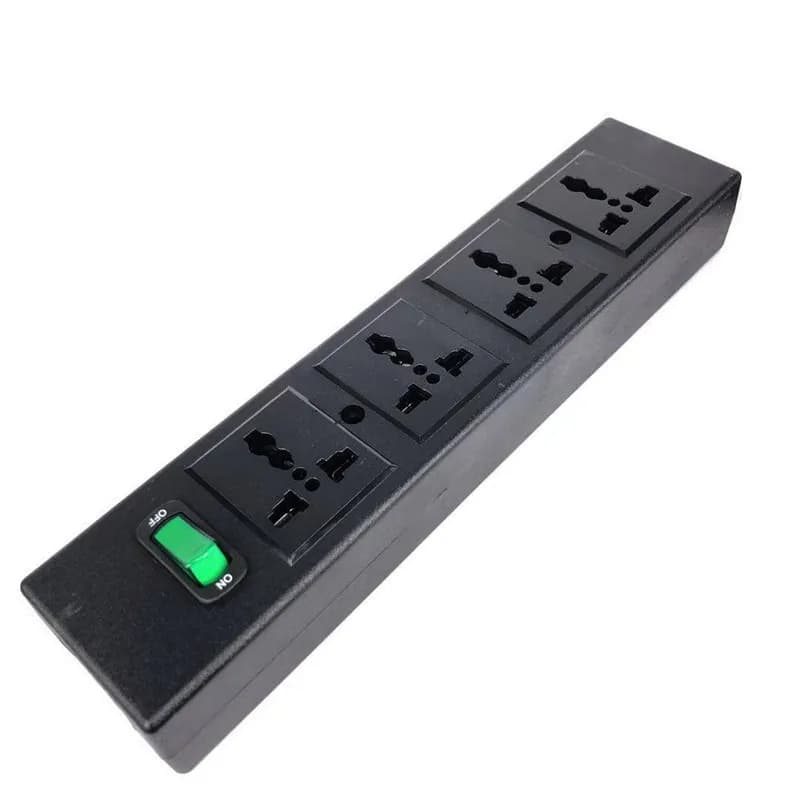 Prise de courant universelle avec interrupteur, 4 bits, C14 AC, US, AU, UK, Italie, Afrique du Sud, 