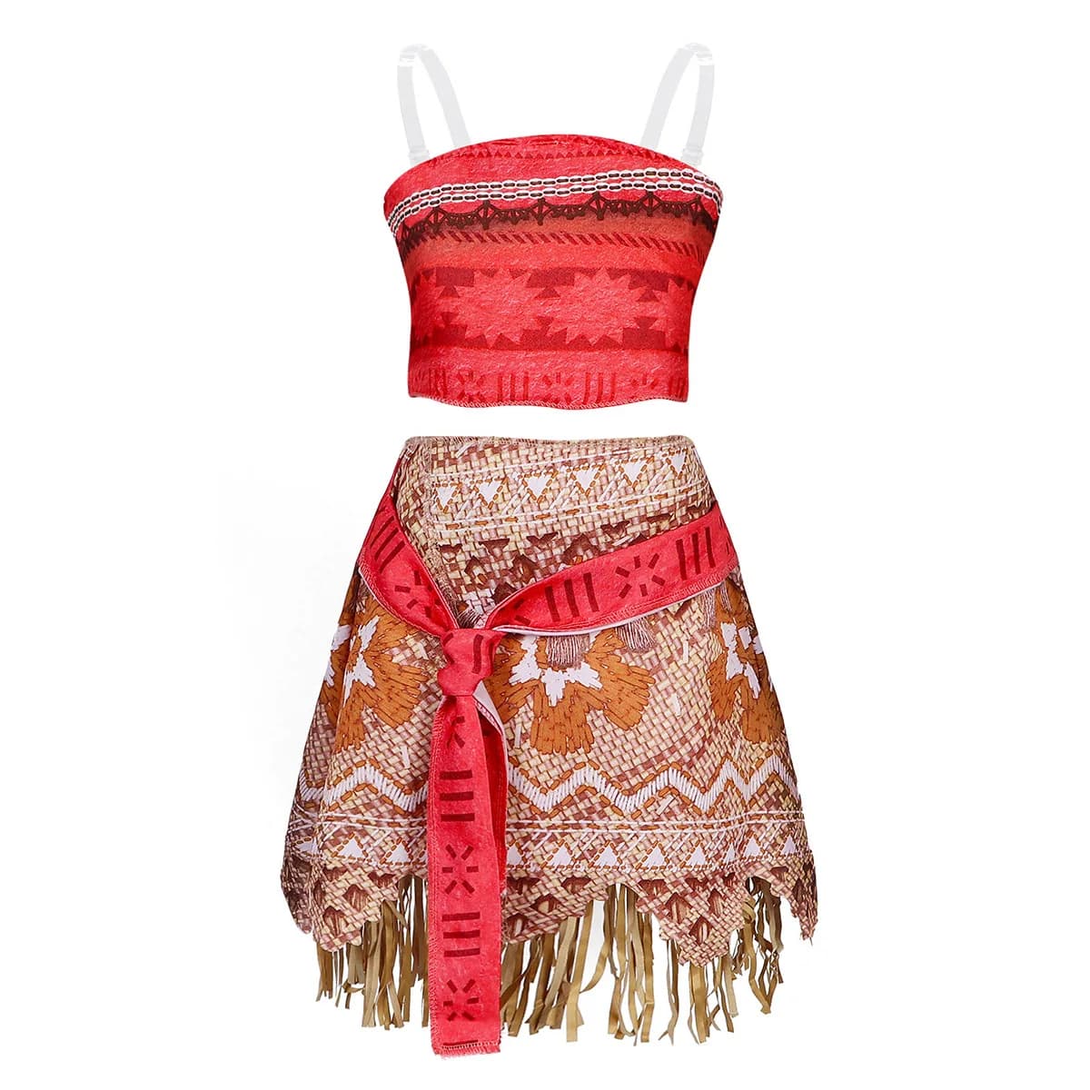 Costume de jeu de rôle de dessin animé Ocean Adventure, déguisement Moana deux pièces pour filles, C