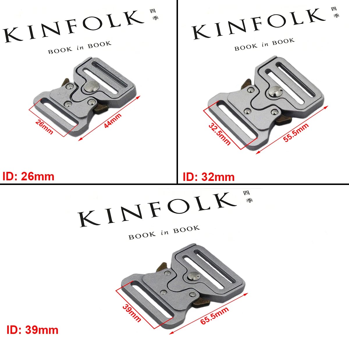 Boucle de ceinture en métal Durable, 1 pièce, fermoir à dégagement latéral rapide pour sac de bricol