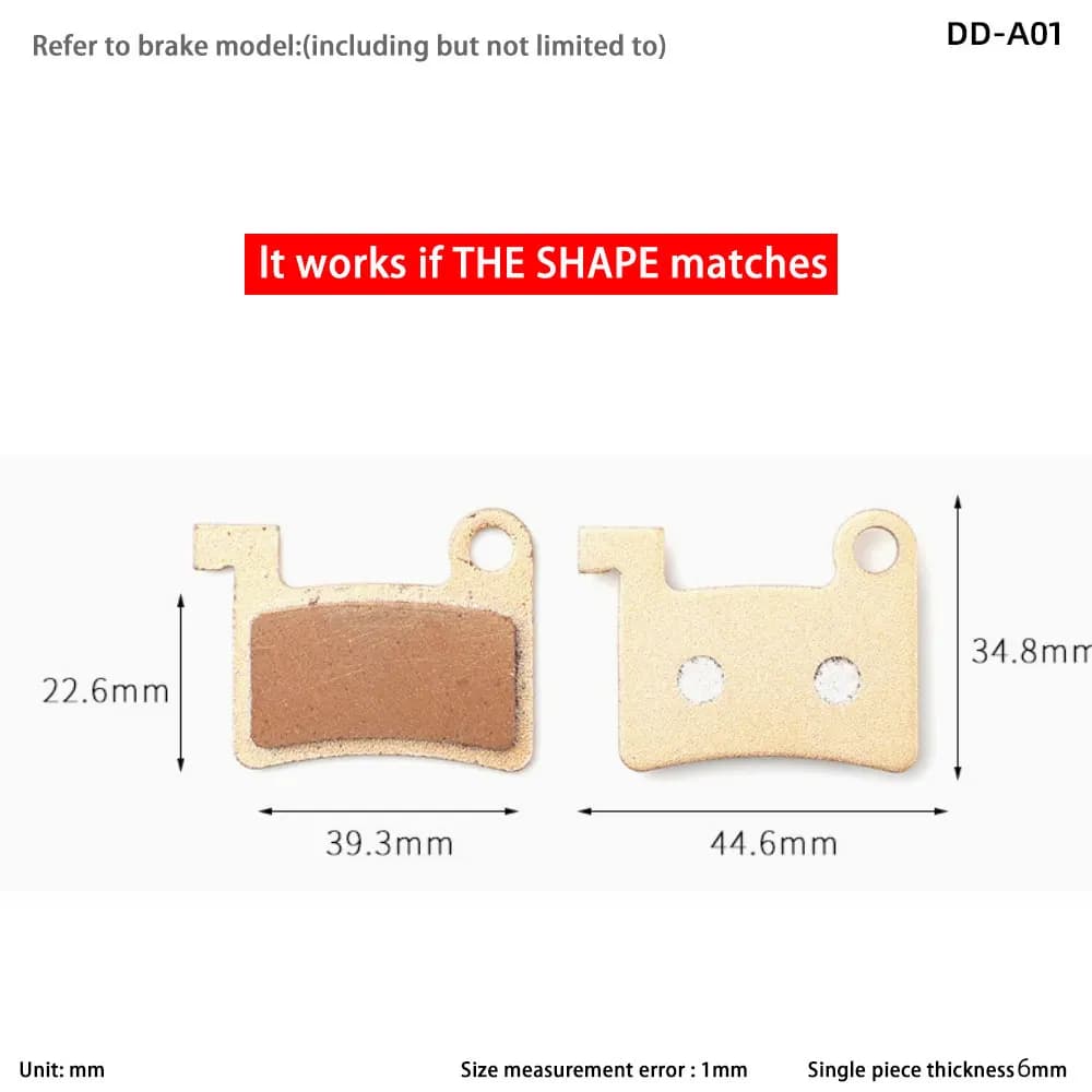 1-4 paires de plaquettes de frein à disque de vélo électrique plaquettes de frein entièrement métall