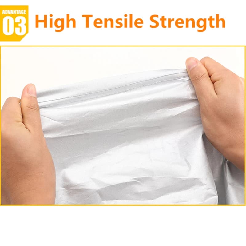 Pare-soleil Double couleur pour extérieur de voiture, Protection anti-poussière avec bandes réfléchi