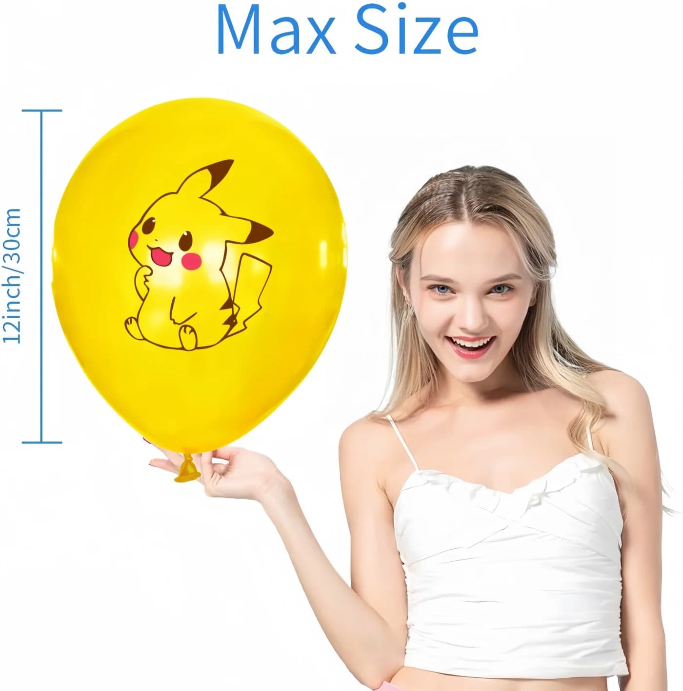 Ballons Pokemon en Latex, décor de fête d'anniversaire, ballon Pikachu de dessin animé, ballons pour
