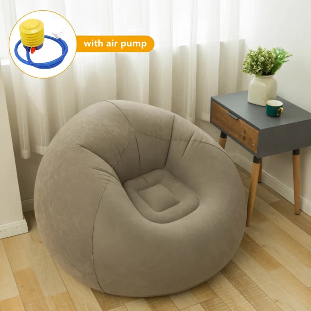 Grand canapé gonflable paresseux, chaise longue en PVC, siège pouf, Pouf bouffant, Tatami, fournitur