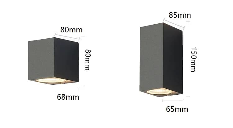 Applique Murale LED Imperméable Conforme à la Norme IP65, Luminaire d'Niket d'Extérieur, Montage en 