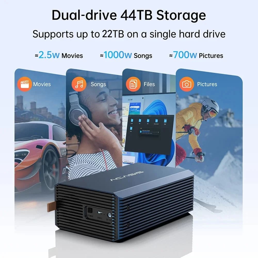 Acasis-Station d'accueil pour disque dur SATA vers USB, 2.5/3.5 pouces, avec quatre RAID