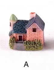 Mini maison Miniature artificielle en résine, ornement artisanal pour la décoration de la maison, mo