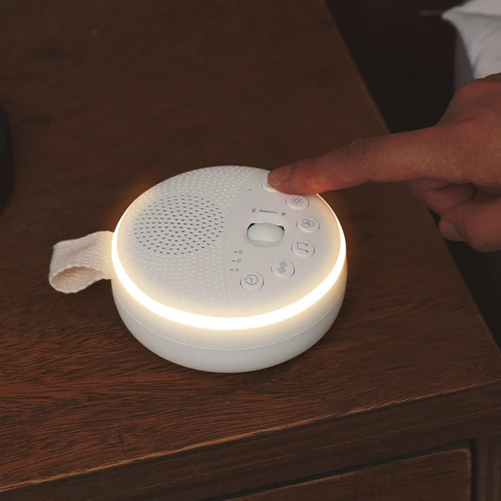 [Hubïque] nouveau-né Portable blanc bruit Machine sommeil nid d'abeille lumière indirecte lumière d'