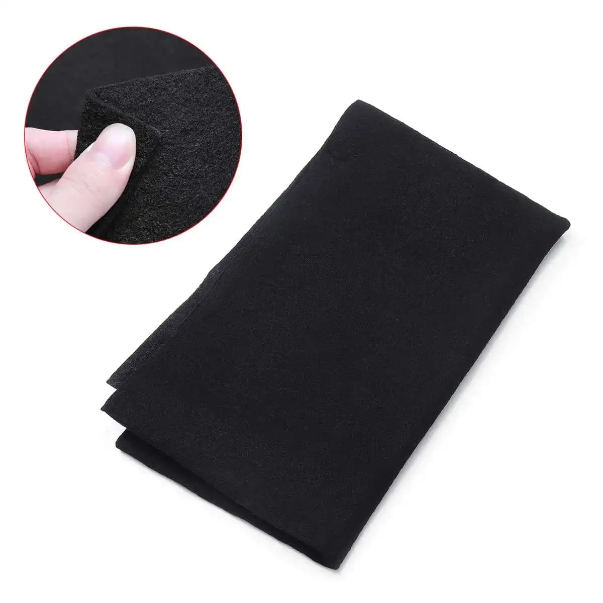 Extracteur de hotte de cuisine noire, filtre à charbon actif en coton pour ventilateur d'échappement