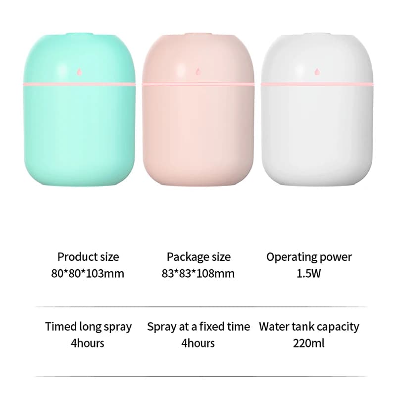 Mini humidificateur d'air ultrasonique USB Portable, diffuseur d'huile essentielle, purificateur de 
