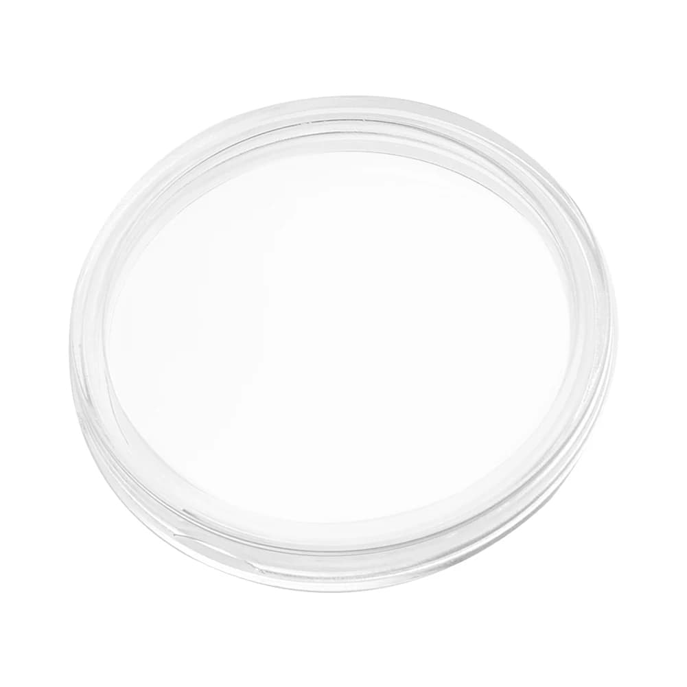 Boîte de rangement de pièces de monnaie 40mm, conteneur rond transparent en plastique pour capsules 