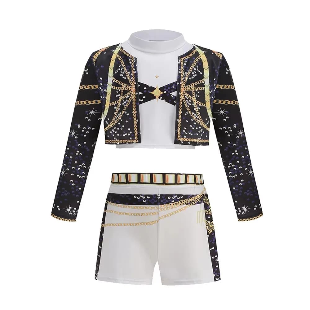 Ensemble de 3 pièces pour filles, Costume de Cosplay, vêtements à la mode, spectacle sur scène, jeu 