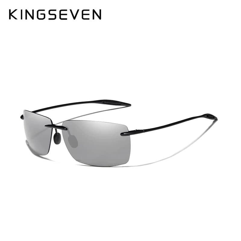 KINGSEVEN marque lunettes de soleil polarisées hommes mode lentille sans monture conduite lunettes d
