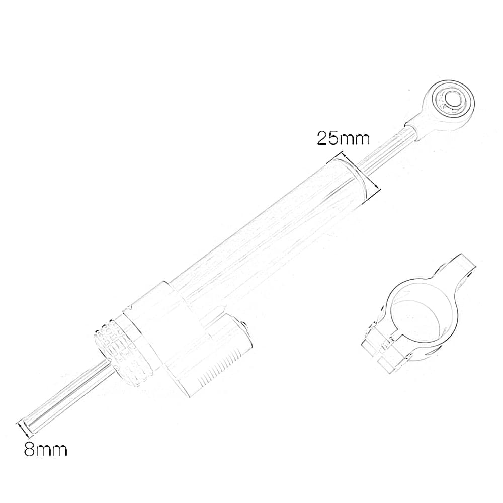 Amortisseur de direction de moto réglable universel pour SUZUKI GSX-R GSXR 600 750 1000 GSX S1000 GS