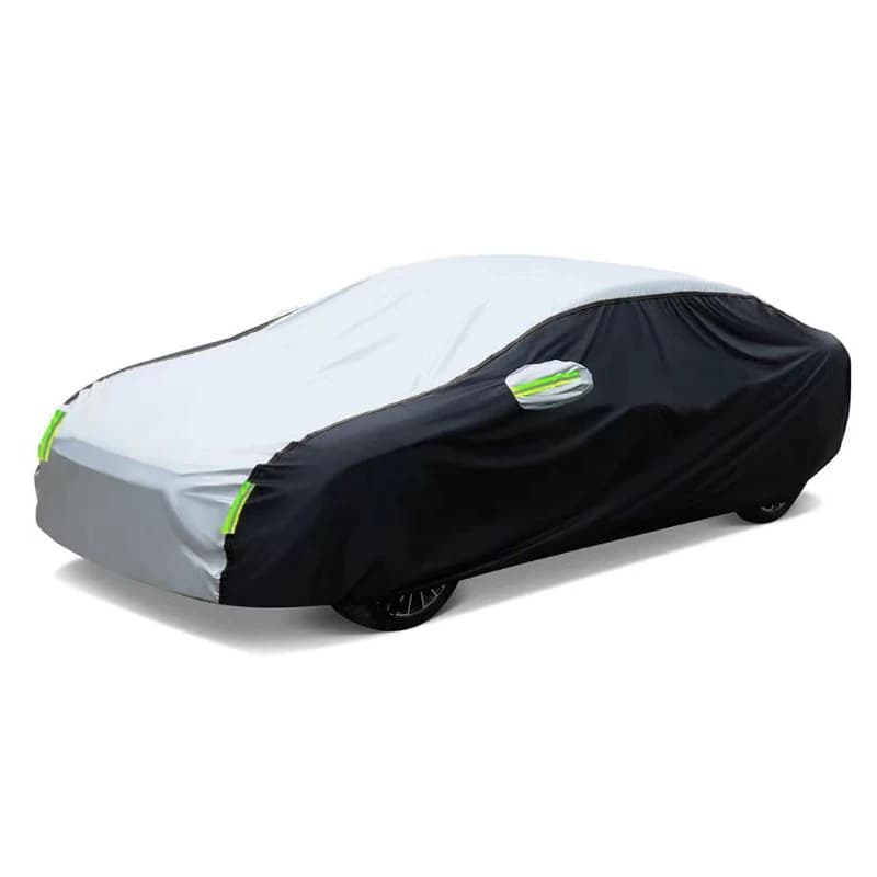 Pare-soleil Double couleur pour extérieur de voiture, Protection anti-poussière avec bandes réfléchi