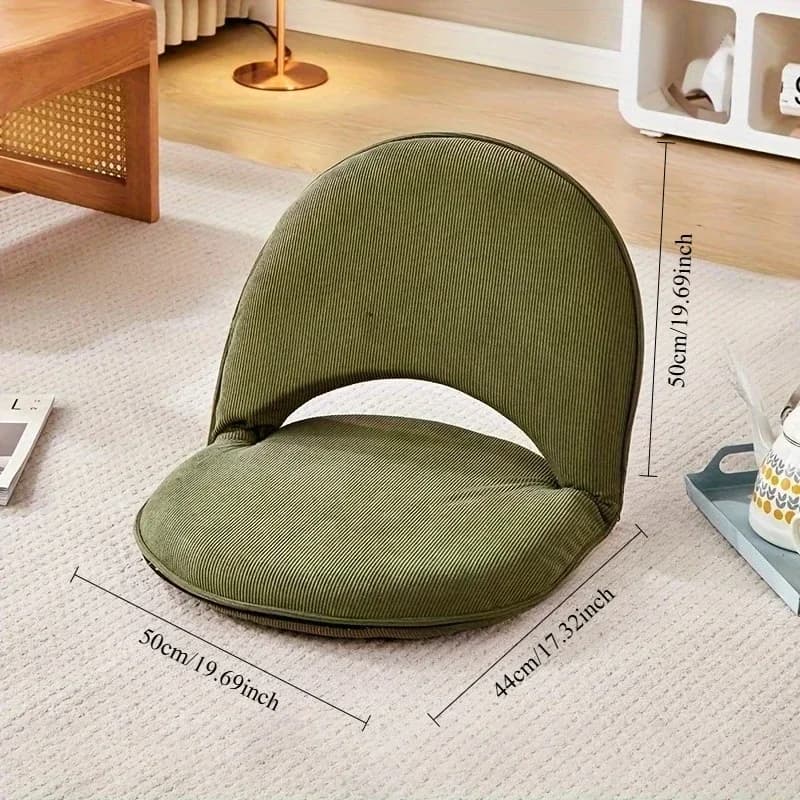 Chaise à dossier Tatami, chaise pliable pour chambre à coucher, petit canapé simple pour dortoir, pe