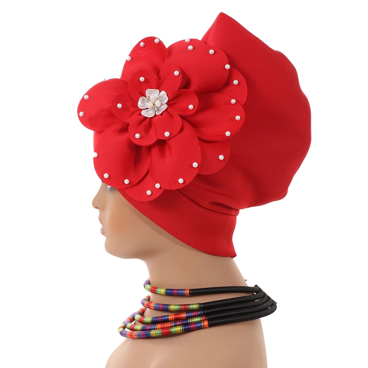 Turban élégant pour femme, couvre-chef africain nigérian, cravate de sauna de mariage, bonnet turban