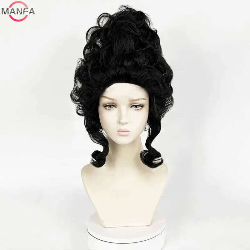 Perruques de Cosplay Marie Antoinette, perruque de princesse synthétique bouclée moyenne résistante 