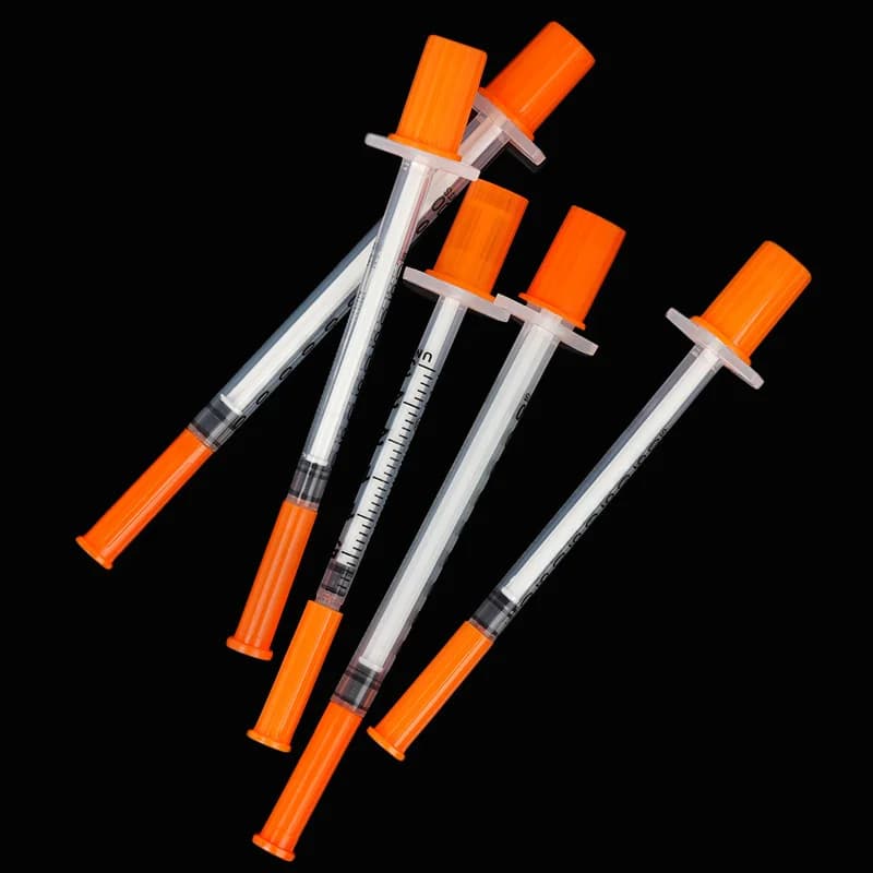 50Pcs/Pack 0.3ML 0.5ML 1ML Animal Syringe with Lab Supplies Farm Animal Cattle Sheep Horses Cat Dog 