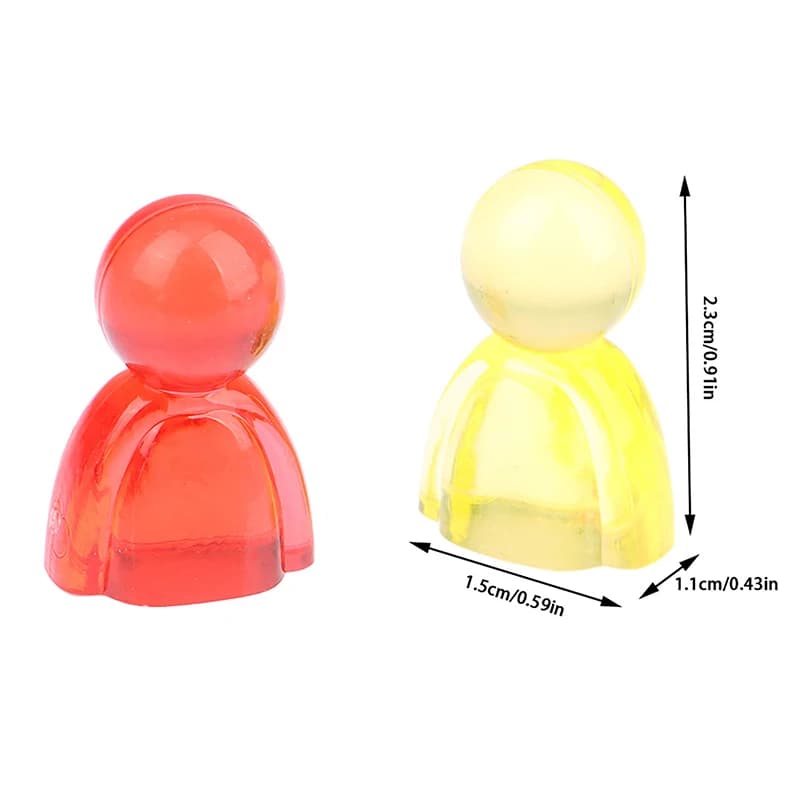 Marqueurs colorés en acrylique pour jeu de société, 20 pièces de 24x16x12mm, accessoires explorez ec