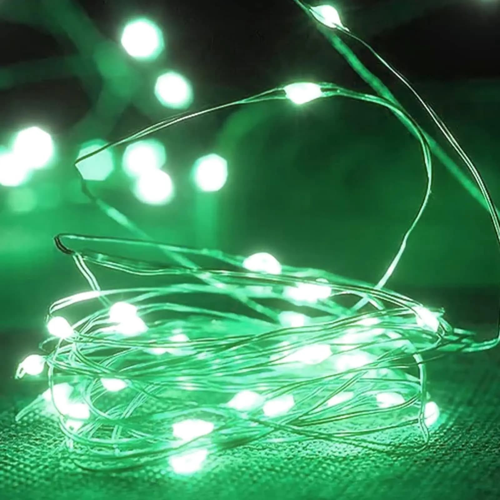 Guirlande lumineuse LED en fil de cuivre, USB, violet, rose, pour noël, mariage, fête d'anniversaire