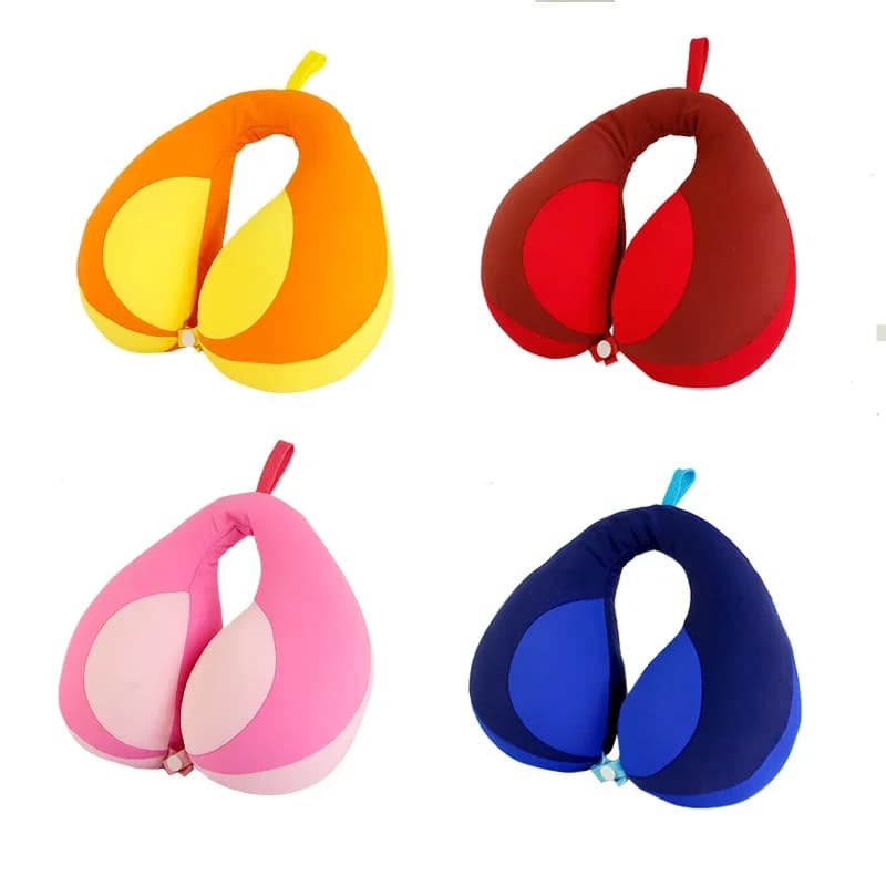 Oreiller de protection du cou de voiture pour enfants, oreiller de sieste en forme de U en peluche, 